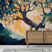 Fotótapéta - Mozaik – nap és fa II. (147x102 cm)