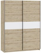 BERNO 150 cm. Gardróbszekrény Tölgy/Fehér Színben