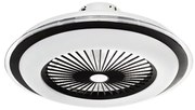 LED Dimmelhető mennyezeti lámpa ventilátorral ZEPHYR LED/48W/230V fekete + távirányító
