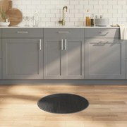 kerek szürke bambusz szőnyeg 60 cm