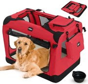 Leopet® Kutyaszállító XXXL 102 x 69 x 69 cm piros