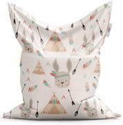 Classic babzsák indián nyuszi - gyerek, bézs