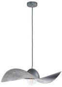 Csillár zsinóron KAPELLO 1xE27/60W/230V átm. 55 cm szürke/ezüst