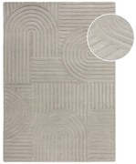 Zen Garden szürke gyapjú szőnyeg, 120 x 170 cm - Flair Rugs