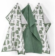 Mikroszálas konyharuha szett 3 db-os 48x40 cm Essential - Tiseco Home Studio