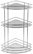 AQUALINE 37015 Chrom line sarokpolc, hármas, ezüst