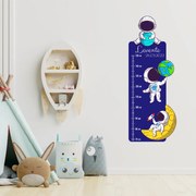 PIPPER. Textil falmatrica "Gyermek magasságmérő névvel - Űrhajósok"