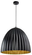 Csillár zsinóron TELMA 1xE27/60W/230V átm. 70 cm fekete/arany
