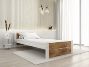 IKAROS DOUBLE ágy 90 x 200 cm, artisan tölgy/fehér Ágyrács: Ágyrács nélkül, Matrac: Matrac nélkül