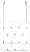 Fehér-natúr színű fém ajtófogas 36 cm Estique – Umbra