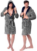 Fürdőköpeny Jordan grey Navy MEN M