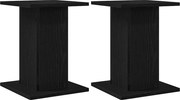 vidaXL Hangszóró állványok 2 pcs Fekete tölgy 30 x 30 x 40 cm Faanyag