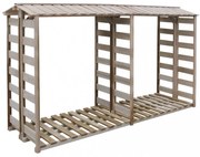 impregnált fenyőfa tűzifatároló 300 x 90 x 176 cm