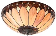 Endon 63973 - Tiffany BROOKLYN mennyezeti lámpa 2xE14/60W/230V, átmérő 50 cm
