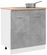 “Lyon” betonszürke szerelt fa mosogató alsószekrény