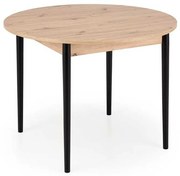 Darren étkezőasztal, artisan tölgy / fekete