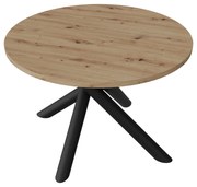Kerek étkezőasztal 110 cm Ossla (artisan tölgy). 1116740