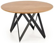 Mozambiki étkezőasztal, aranytölgy / fekete