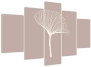 Kép - Bézs színű levelek N⁰5 (150x105 cm)