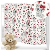 Bellatex Cicák gyerek pléd rózsaszín, 100 x 150 cm