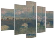 Kép - Claude Monet, Waterloo Bridge, Gray Day, reprodukciók (150x105 cm)