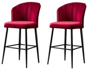 Rubi Claret Red bárszék szett, 2 db, 2 db