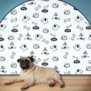 PIPPER. Védő textil falmatrica – Ív – Nyakörvek Méret: 120x96cm, Indíték: név nélkül