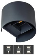LED Kültéri fali lámpa REKA LED/7W/230V IP54 antracit