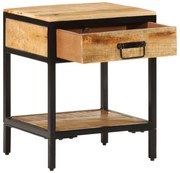 Éjjeli Szekrény 40x35x50 cm Tömör Fa Durva Mangó