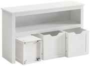 SORELL fehér polcos szekrény