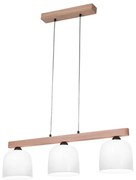 Kolarz A1352.83.W - Csillár zsinóron NONNA 3xE27/60W/230V tölgy/fehér