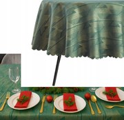 Abrosz Foltálló Ovális 140X240 CM Zöld Arany Ovális Karácsony