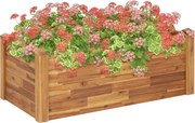 vidaXL tömör akácfa kerti magaságyás 110 x 60 x 44 cm