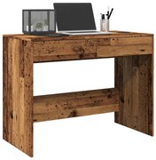 antik fa színű szerelt fa íróasztal 101 x 50 x 76,5 cm