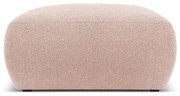 Rózsaszín buklé puff Molino – Micadoni Home