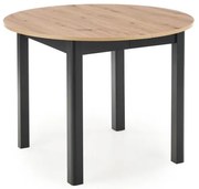 Étkezőasztal CALMIO artisan tölgy/fekete