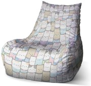 Bean babzsák rajzolt kiscicák - gyerek, színes