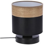 Asztali lámpa PORTO 1xE27/60W/230V fekete/barna