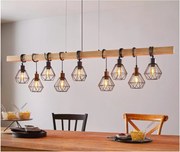 Eglo 43134 - TOWNSHEND függeszték 9xE27/60W/230V, kábellel