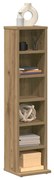 CD-szekrény Artisan tölgy 21x20x88 cm Gépelt fa