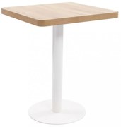 világosbarna MDF bisztróasztal 60 x 60 cm
