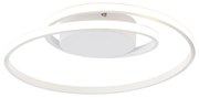 Design mennyezeti lámpa fehér LED-del, 3 fokozatú dimmerrel - Krula