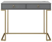 Camila szürke íróasztal - CosmoLiving by Cosmopolitan