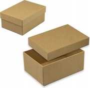 Ajándékdoboz Fedéllel Téglalap alakú Tömör Kraft 14x10x6 cm