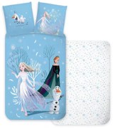 Disney Jégvarázs Snowing Day gyerek, ovis ágyneműhuzat 100×135 cm, 40×60 cm