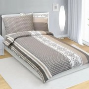 Bellatex Krepp ágynemő Ornament kávé, 140 x 200cm, 70 x 90 cm