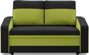 Hewlet kanapé, szövet anyag, fekete - zöld