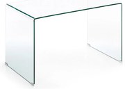 Üveg íróasztal 70x125 cm Burano – Kave Home