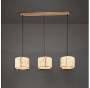 Eglo 390324 - Csillár zsinóron HONTONGAS 3xE27/25W/230V bézs