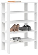 fehér szerelt fa cipőtároló szekrény 61x32x87,5 cm